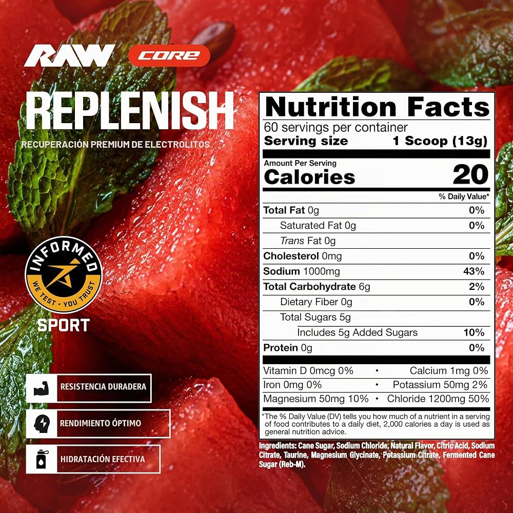 Raw Replenish 60 Servicios