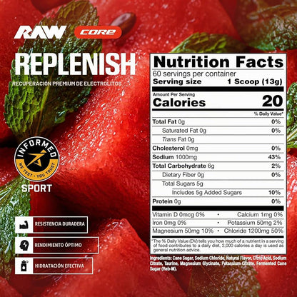Raw Replenish 60 Servicios