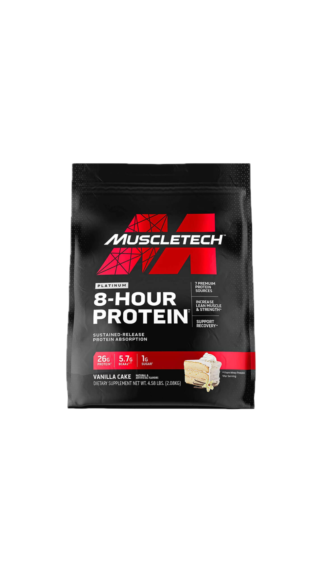 Muscletech 8-Hour Protein 4.5 Lbs