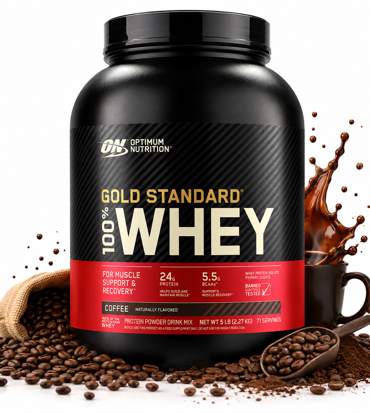 ON 100% Whey Gold Standard 5 Lbs