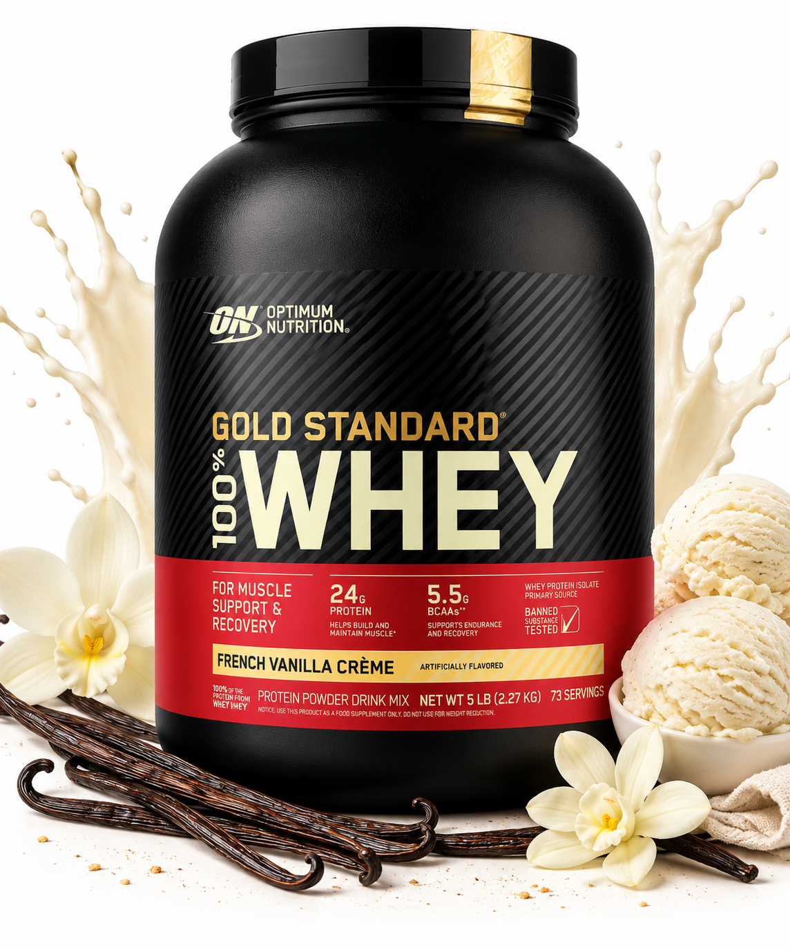 ON 100% Whey Gold Standard 5 Lbs