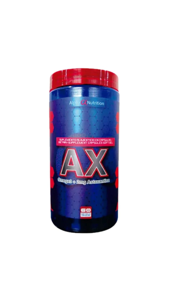 Alpha Nutrition AX Omega 3 + 2 Mg Astaxantina 60 Caps 300 Mgs – Mr. Candy