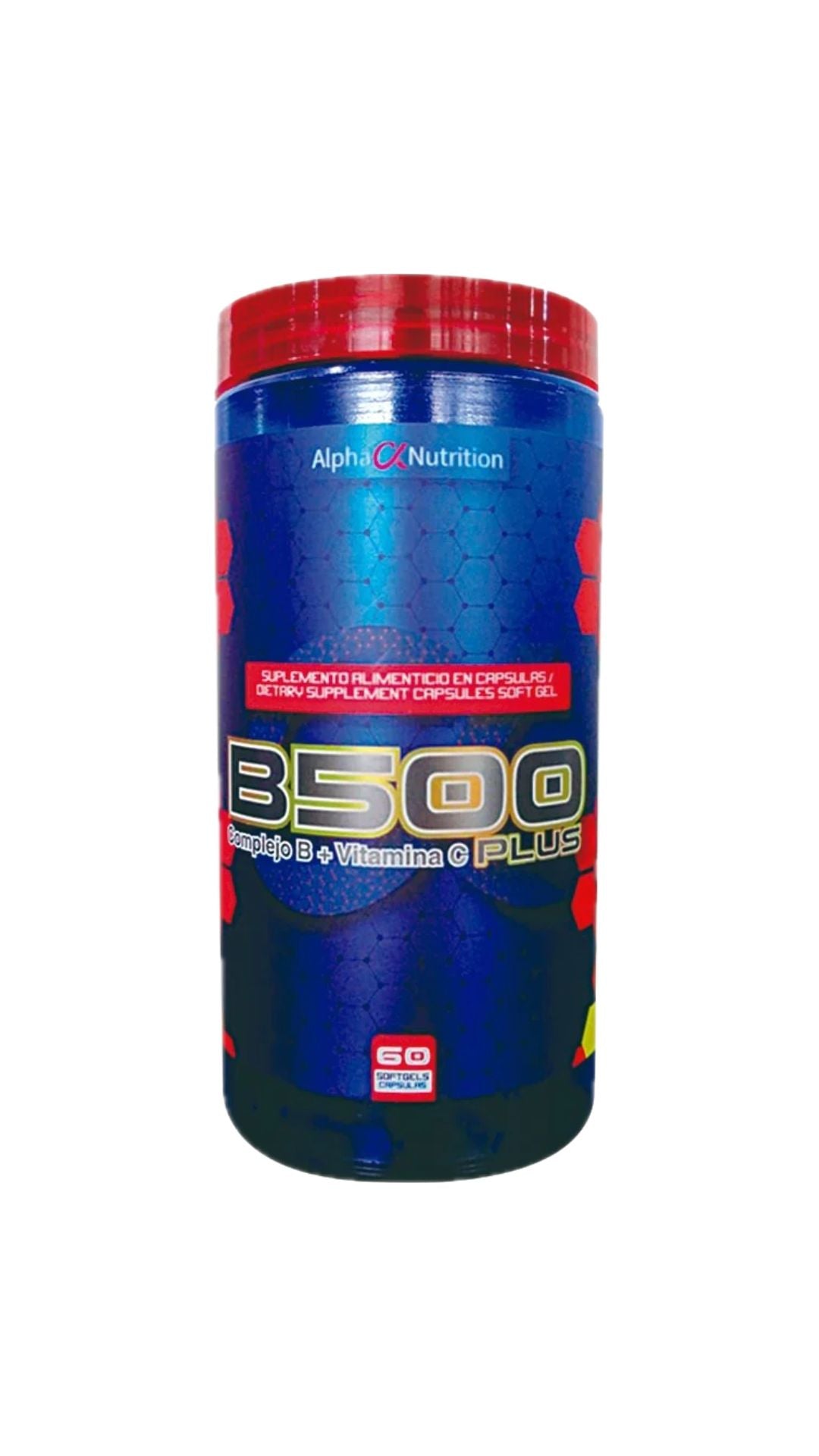 Alpha Nutrition B500 Complejo B + Vitamina C Plus 60 Caps