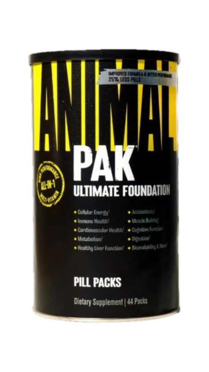 Animal Pak 44 packs 8 Pastillas