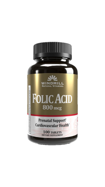 WindMill Acid Folic 800 Mcg 100 Caps