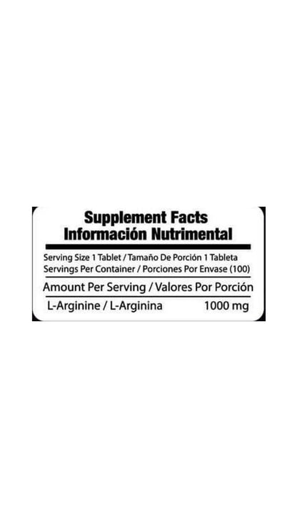 Meta Nutrition L-Arginina 100 Tabs