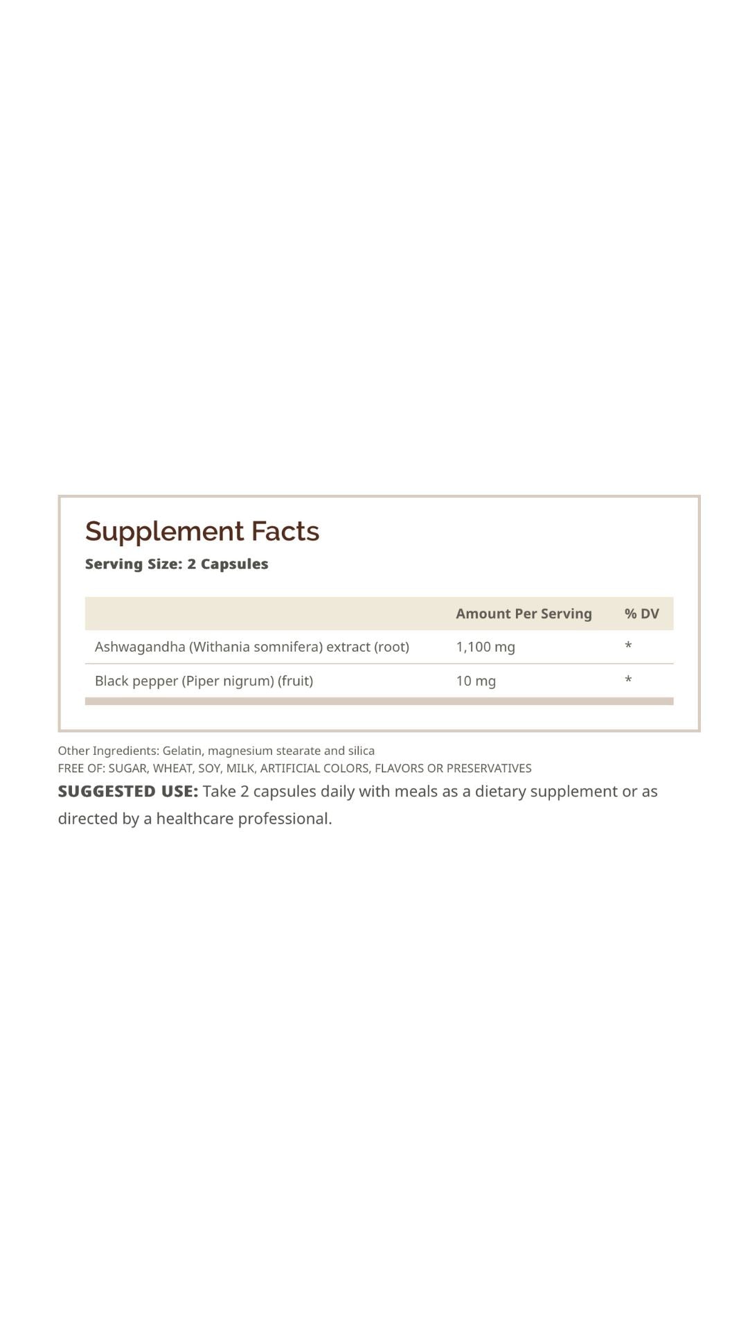 WindMill Herbscience Ashwagandha 1100 Mg 60 Caps