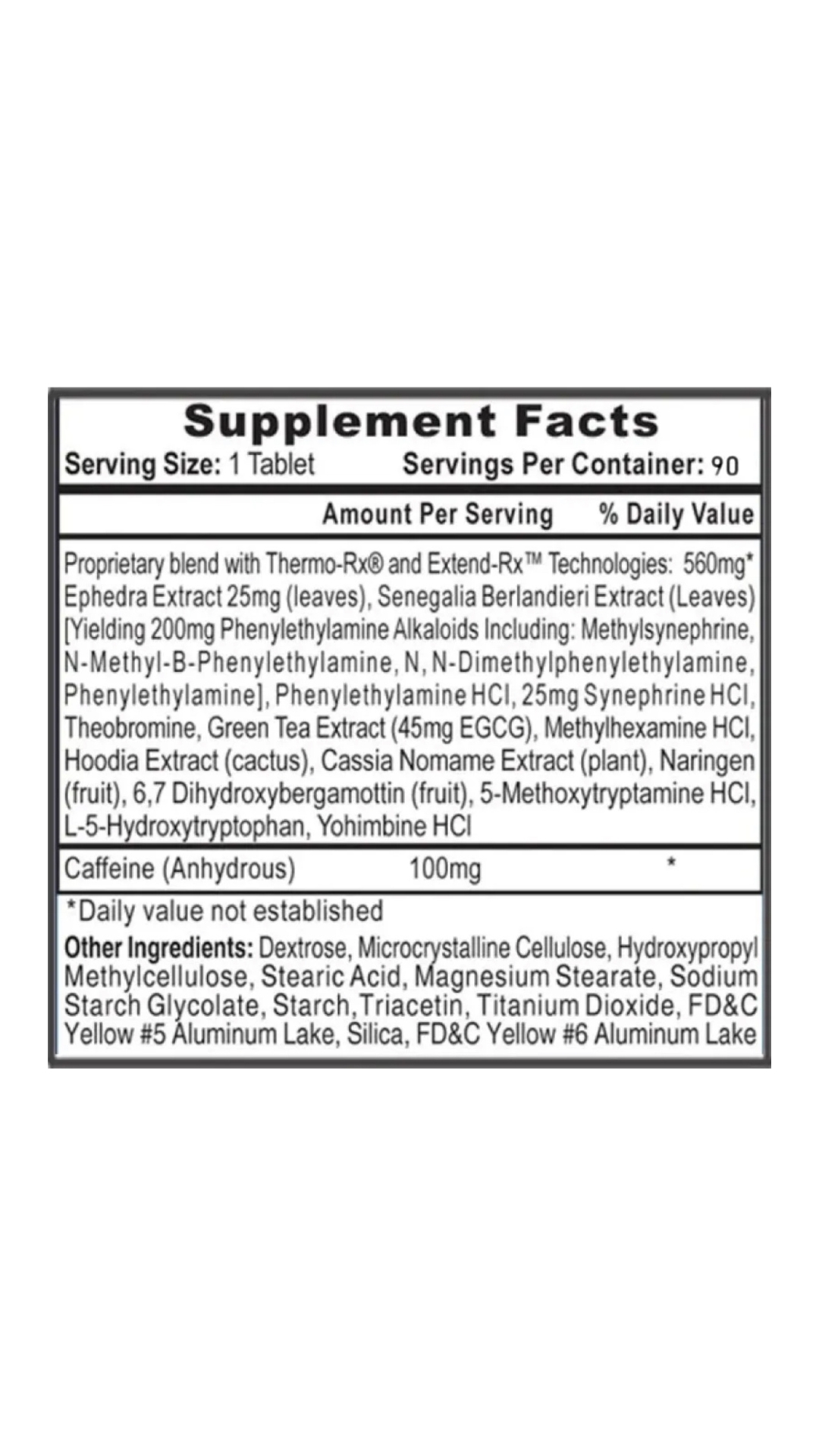 HTP Lipodrene 90 Tabs