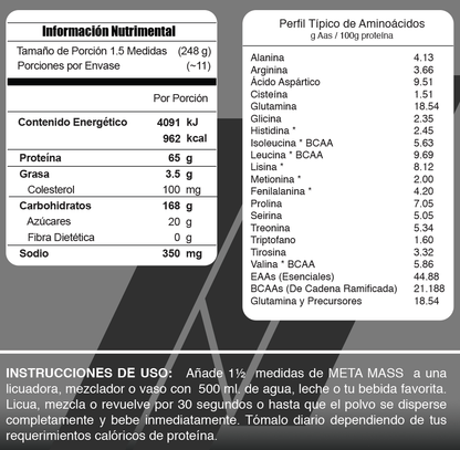 Meta Nutrition Meta Mass 6 Lbs