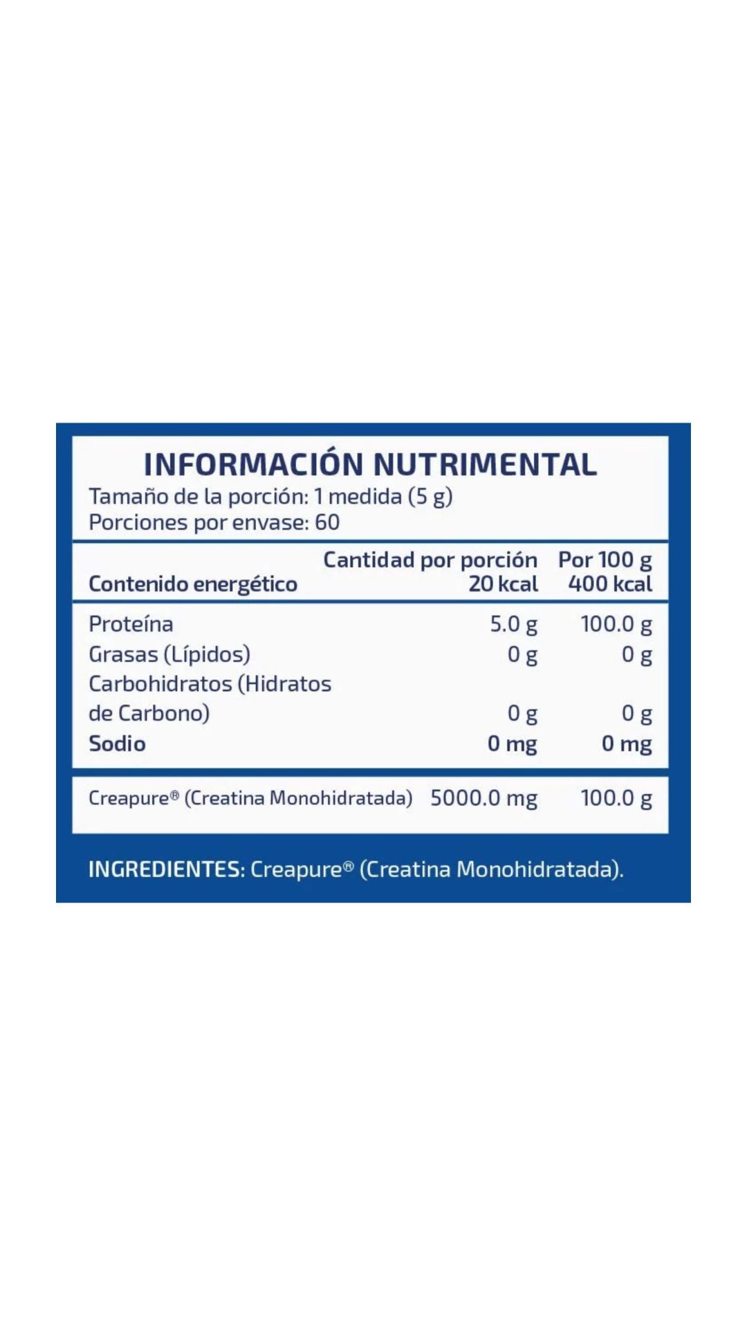 NST Creapure Creatina 300 Grs XS