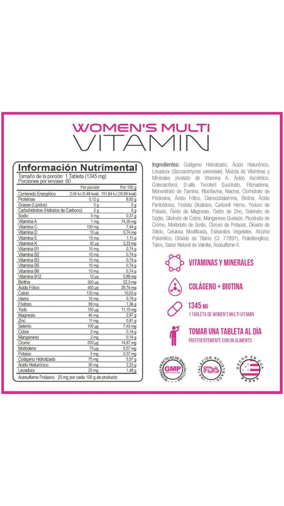 Forzagen Women's Multivitaminico 60 Caps