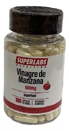 Superlabs Vinagre de Manzana 500 Mg 100 Capsulas